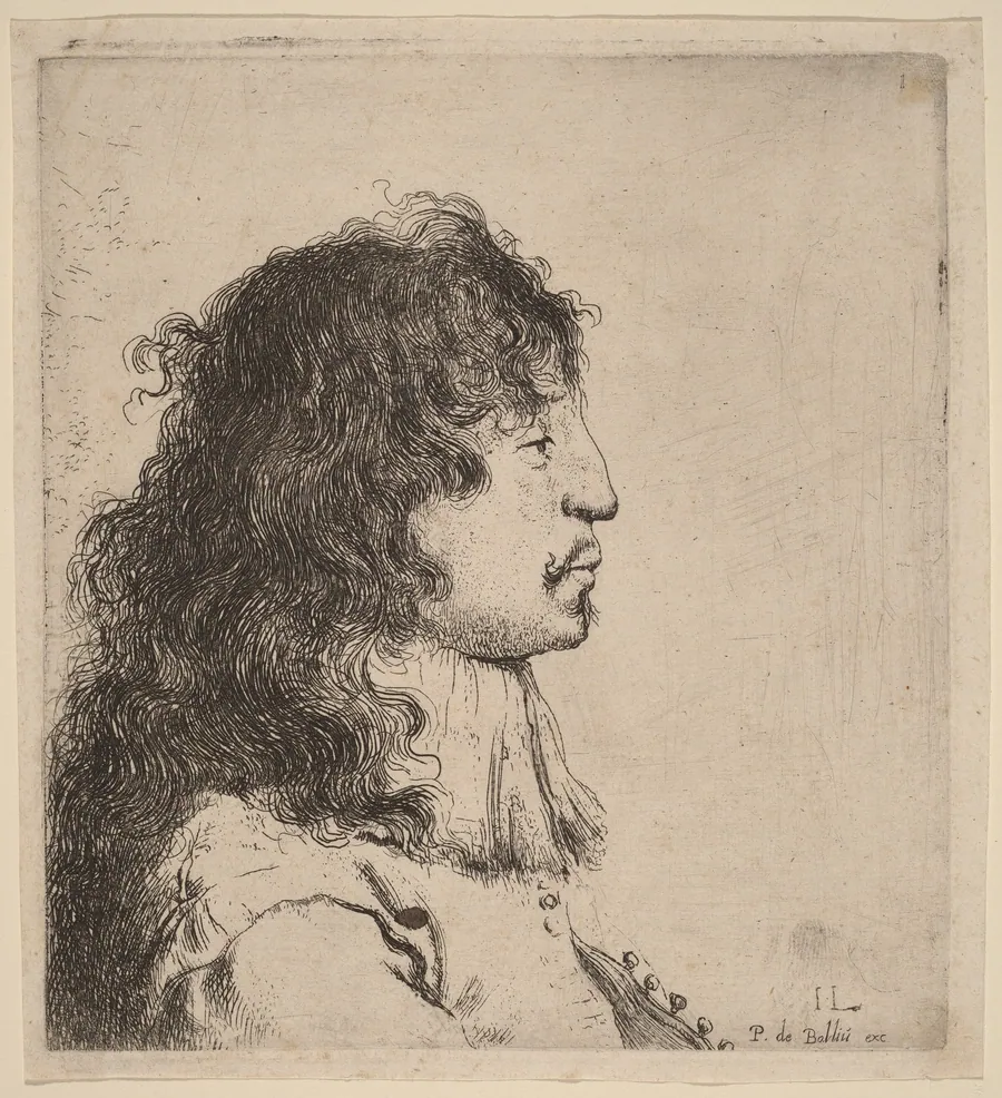 Bust of a Young Man in Profile, Facing Right by Jan Lievens