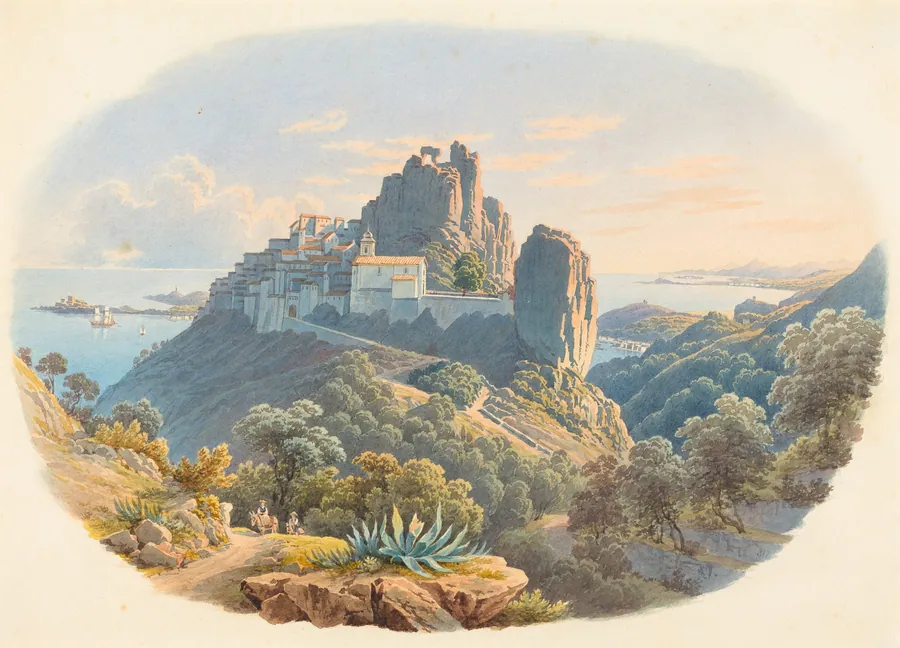 Le Château d'Eze, pres de Nice by Mathias Gabriel Lory