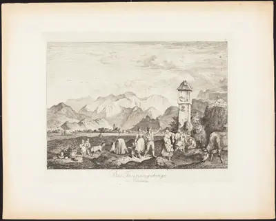 Das Tännengebirge bei Salzburg (The Tännengebirge near Salzburg)