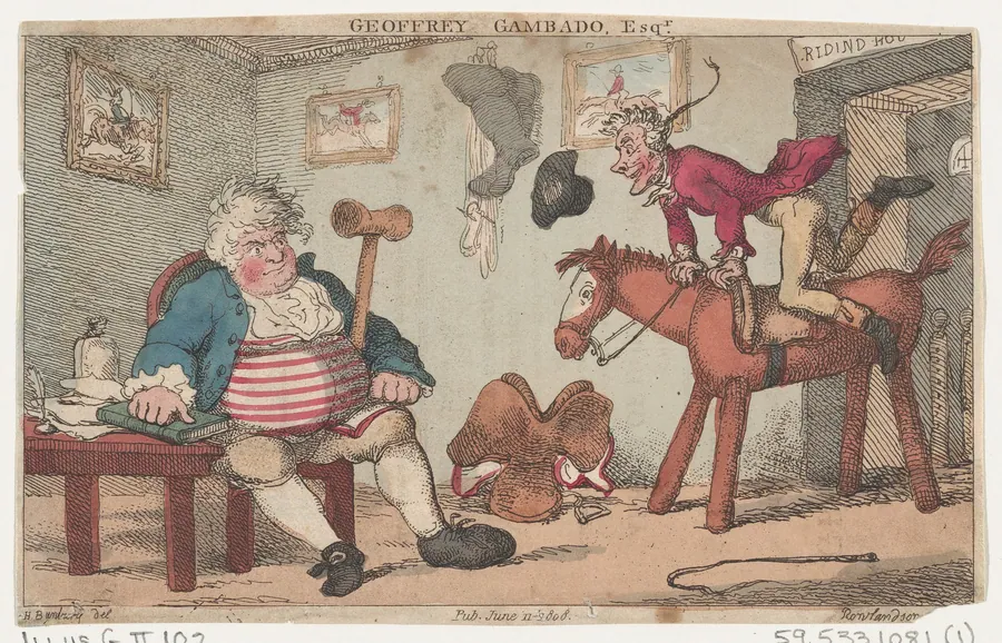 Geoffrey Gambado, Esqr. by Thomas Rowlandson