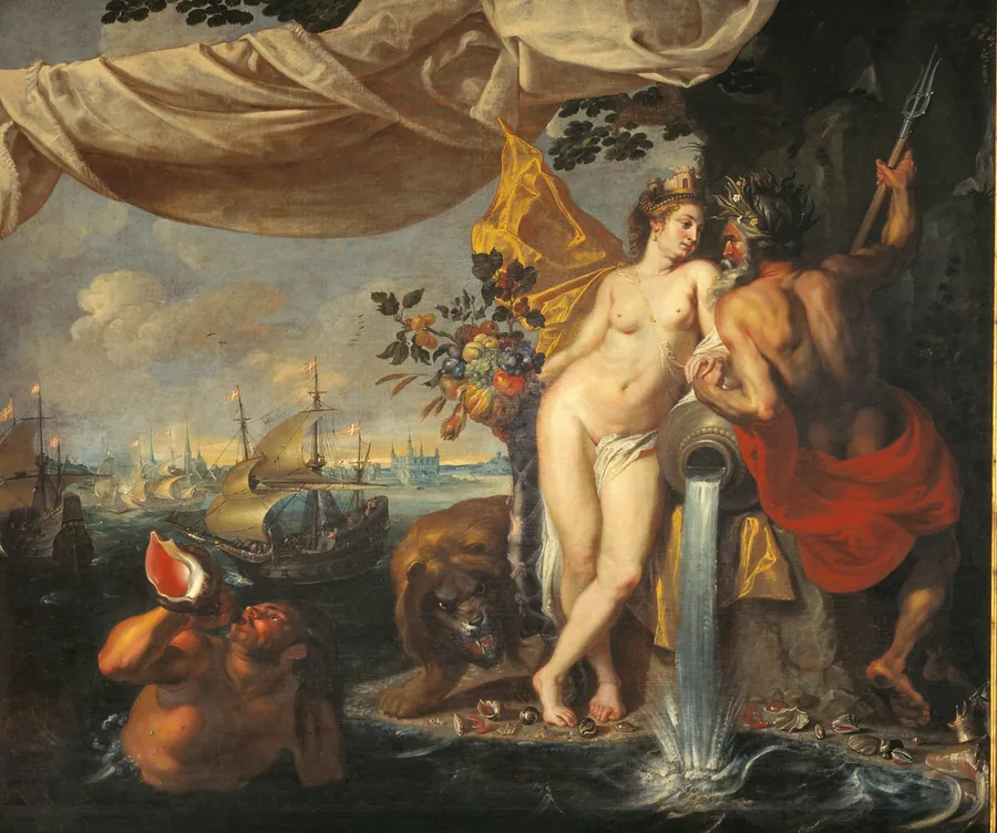 Allegori på Øresund by Isaacsz., Isaac