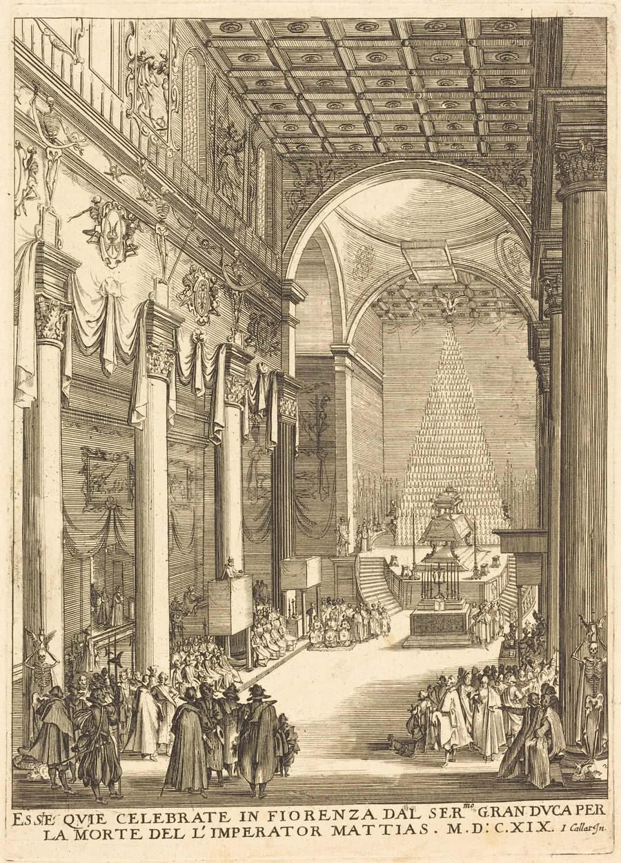 The Catafalque of the Emperor Mathias by French 17th Century