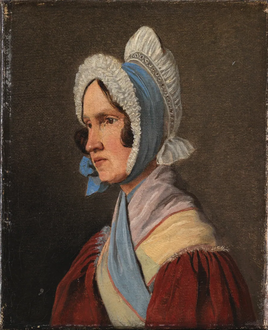 Oberstinde Cathrine Lundbye, f. Bonnevie, kunstnerens moder by Johan Thomas Lundbye
