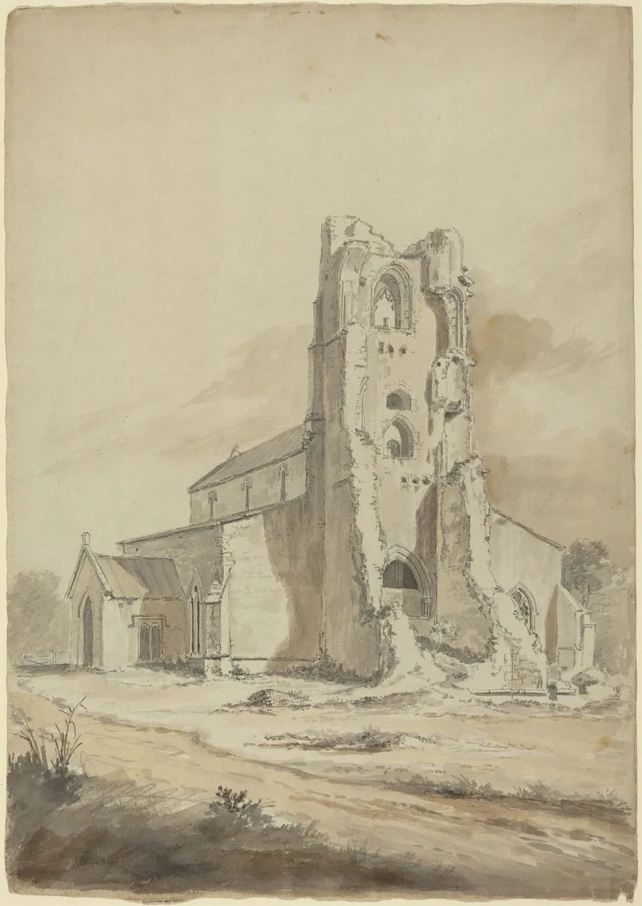 Ruined Church by Hendrik Frans de Cort