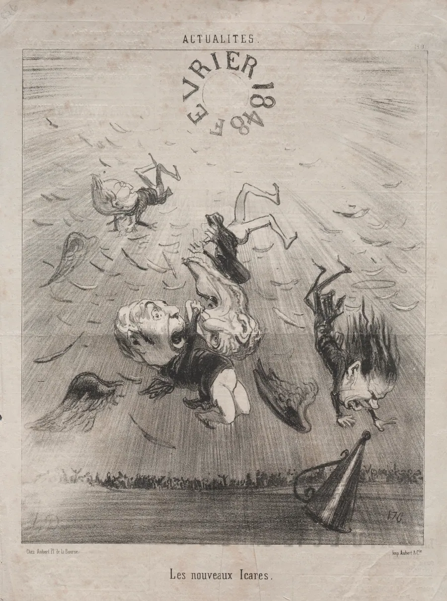 The new Icarus by Honoré Daumier