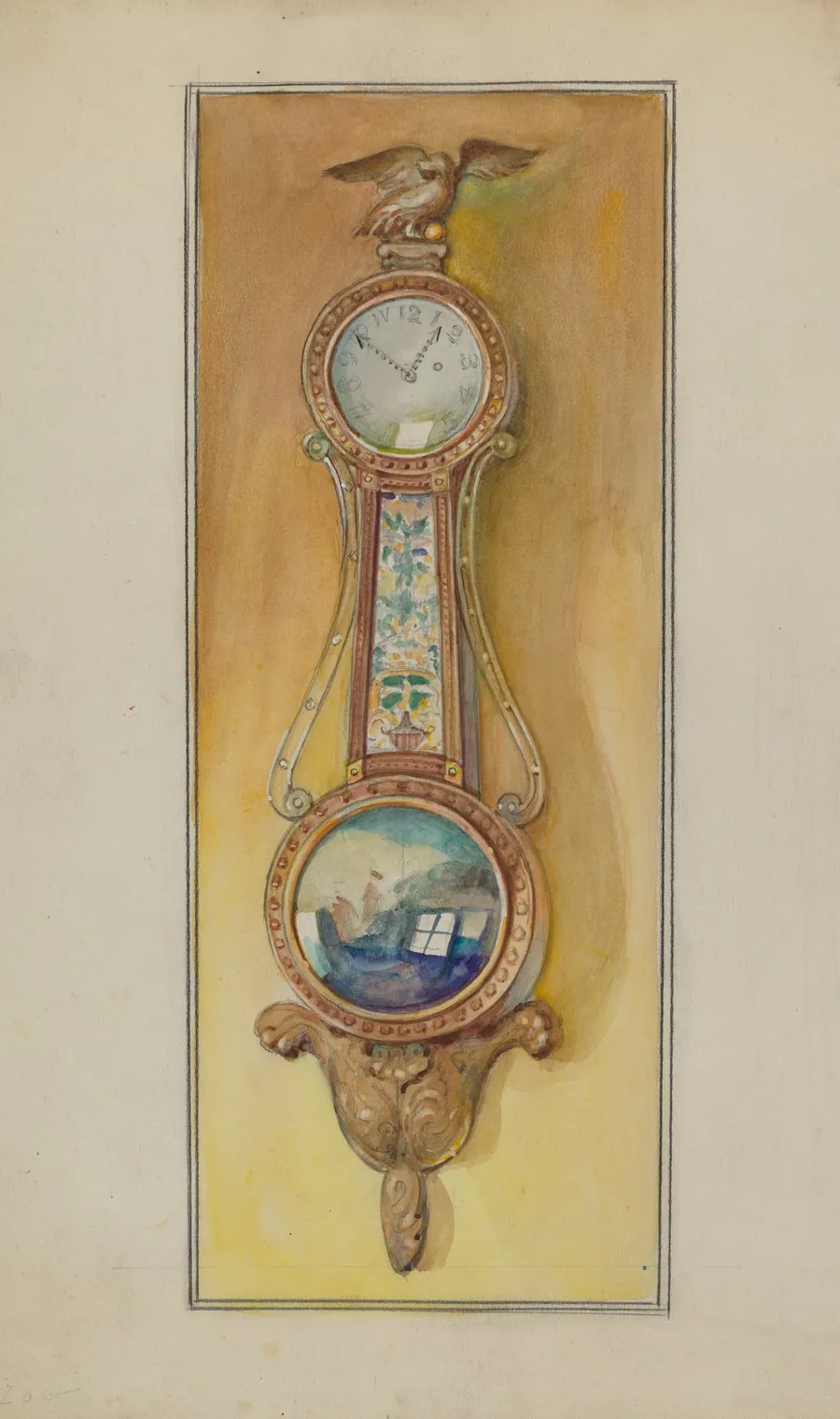 Clock, Girandole by George Loughridge
