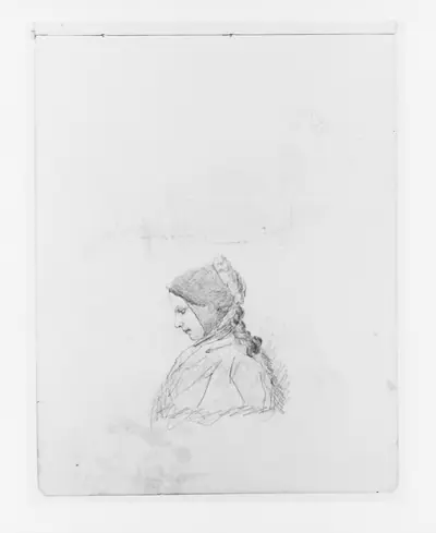 Profile Sketch of Young Girl (from Sketchbook)