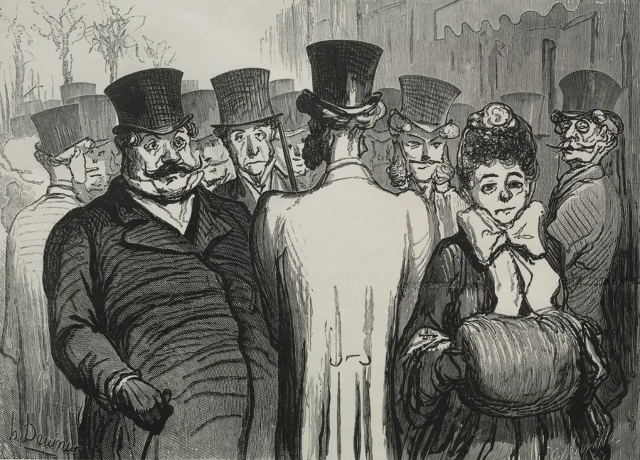 The Boulevard des Italiens by Honoré Daumier
