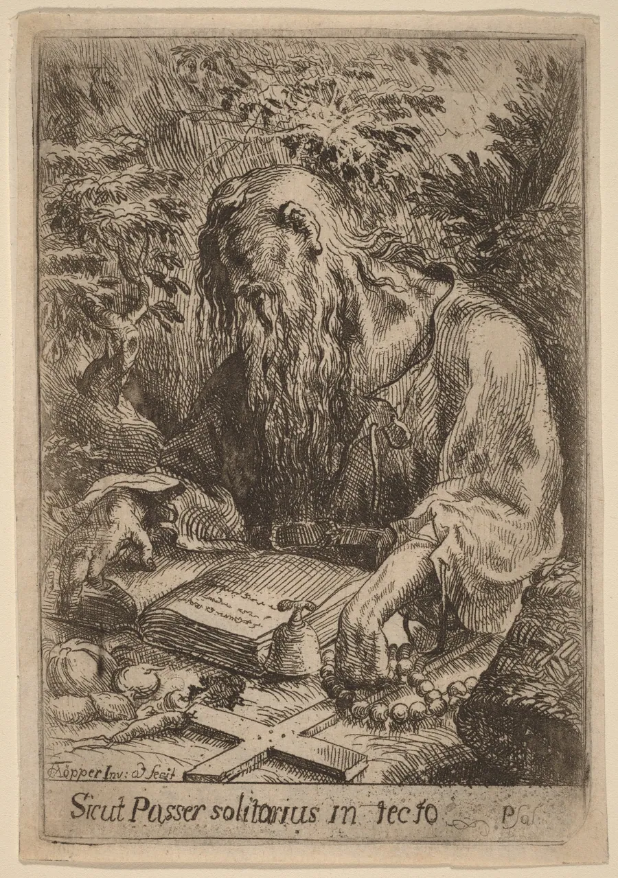 A Hermit Saint by Karel Frantisek Töpper