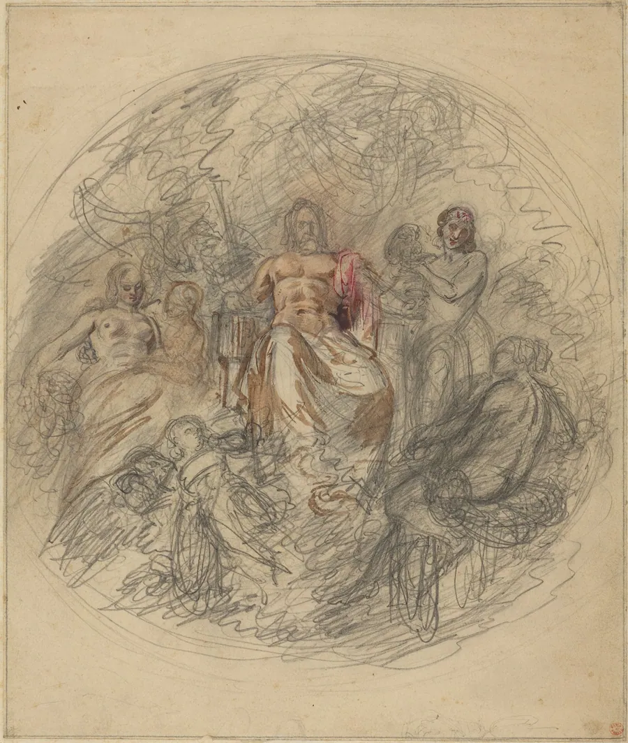 Study of Jove and Three Goddesses by Lorenzo Bartolini