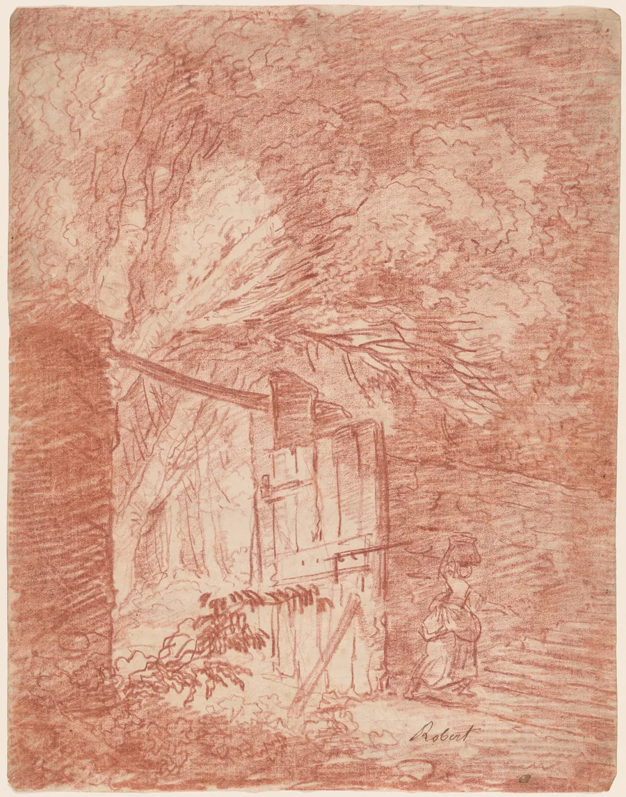The Garden Gate by Hubert Robert