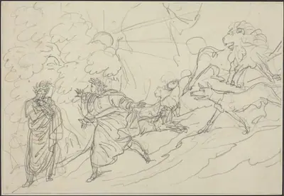 Dante Flees the Wild Beasts and Meets Virgil
