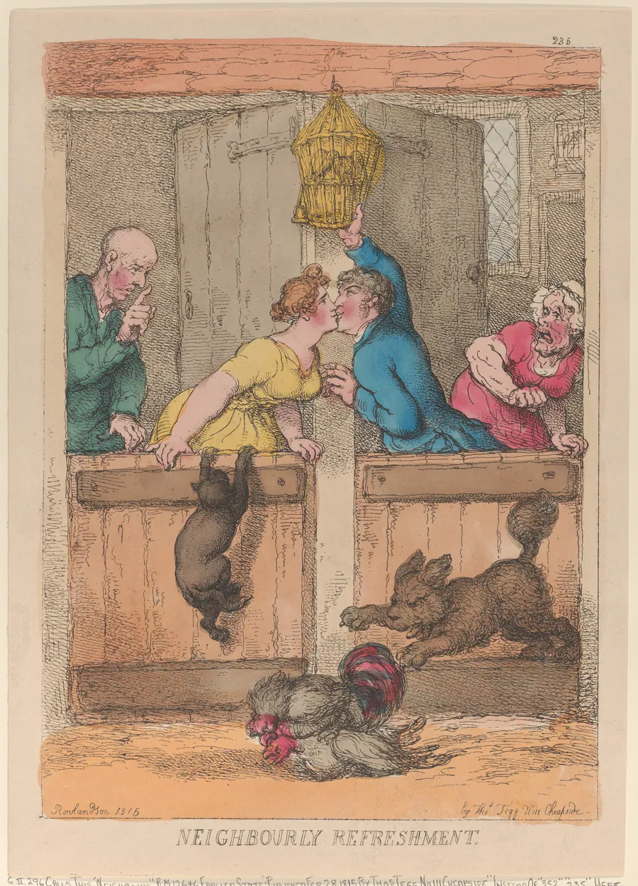 Neighbourly Refreshment by Thomas Rowlandson