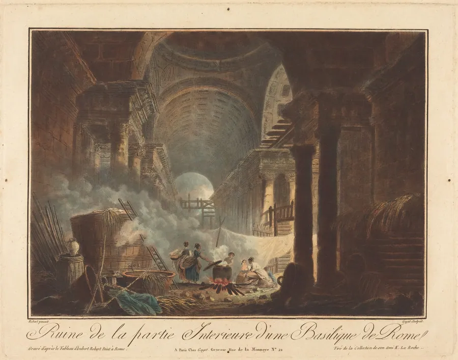 Ruine de la partie Interieure d'une Basilique de Rome by Laurent Guyot
