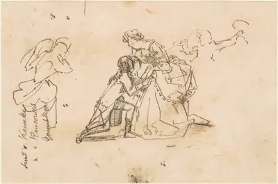 Study for "The Return of King Friedrich II from Küstrin"