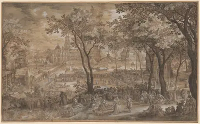 Venetian Party in a Chateau Garden