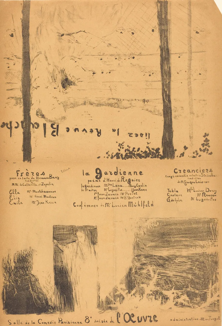 Frères; La Gardienne; Créanciers by Edouard Vuillard