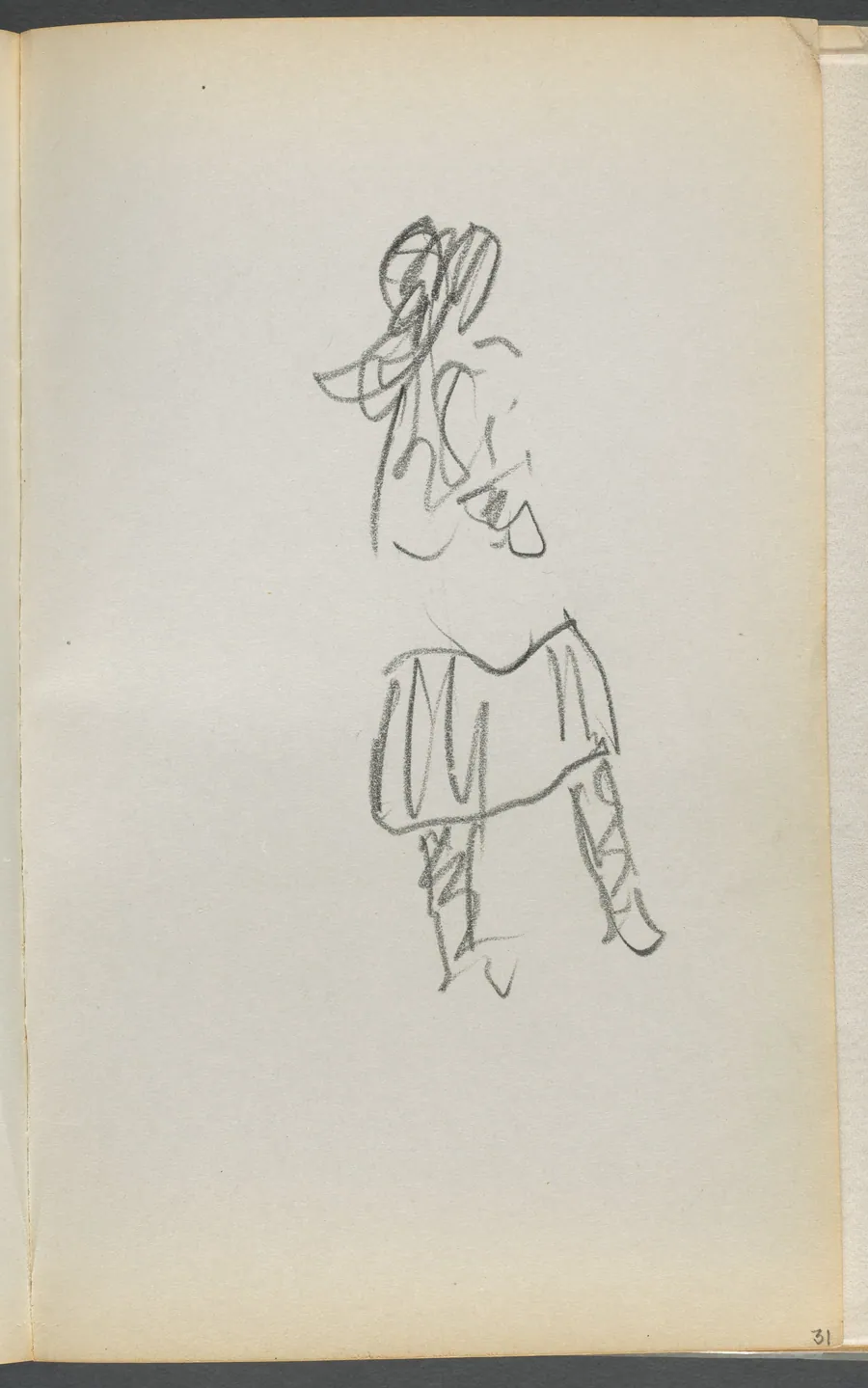 Sketchbook, The Dells, N° 127, page 031: Figure by Maurice Prendergast
