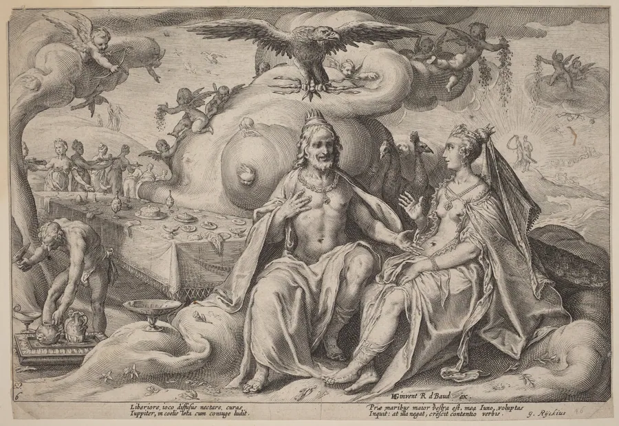 The Dispute between Jupiter and Juno by Hendrick Goltzius