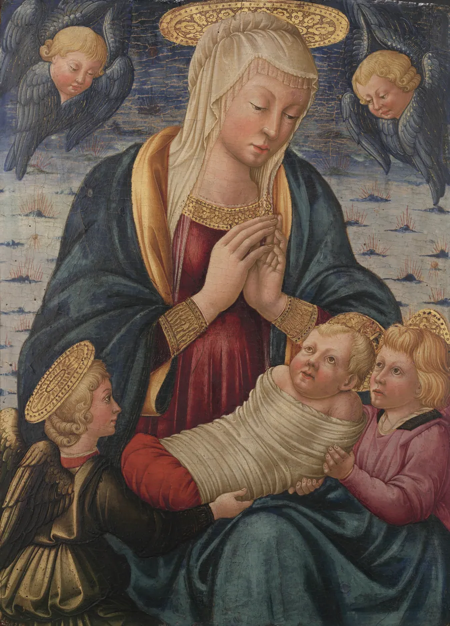 Virgin and Child with Angels by Neri di Bicci
