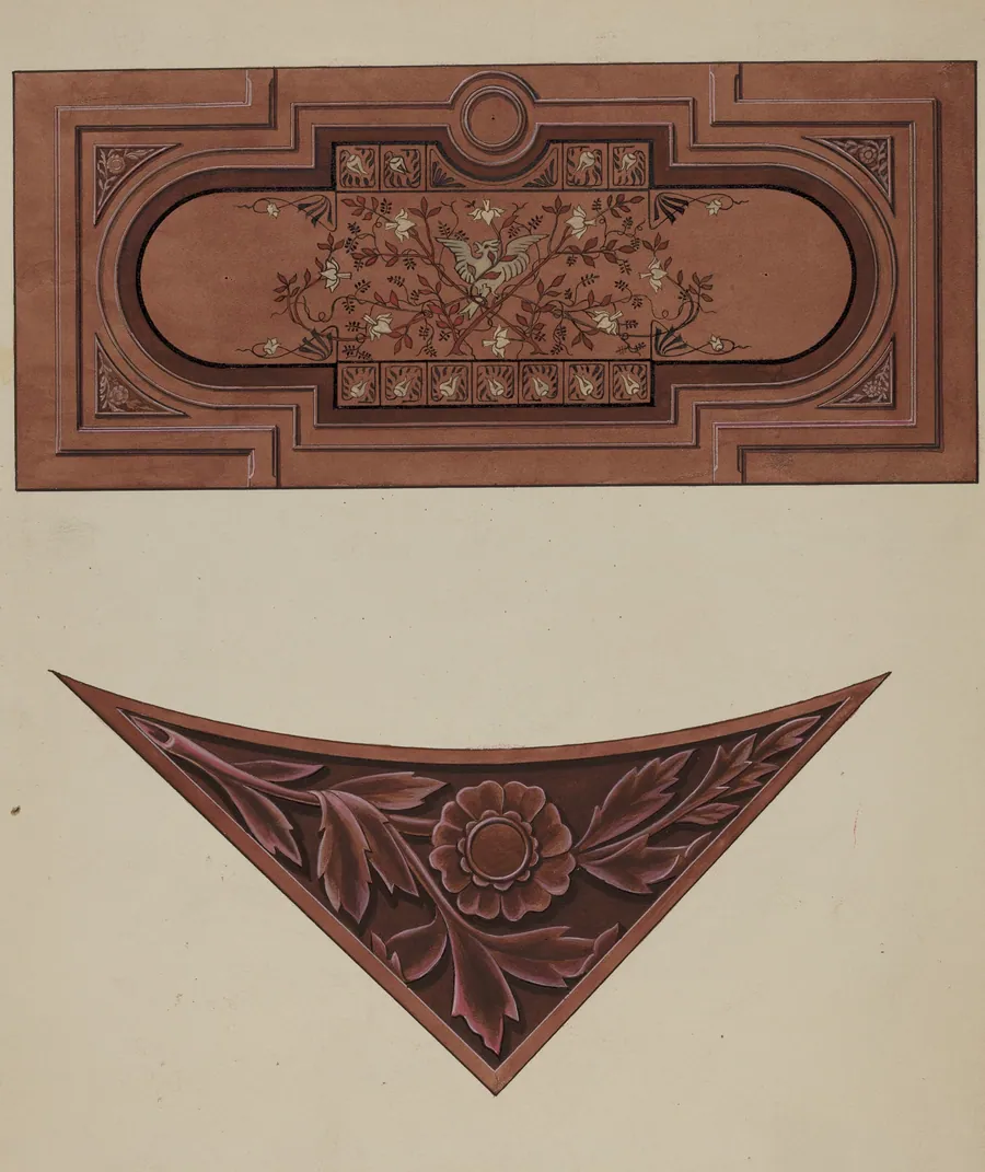 Inlaid Wood Panel by William A. Kropp