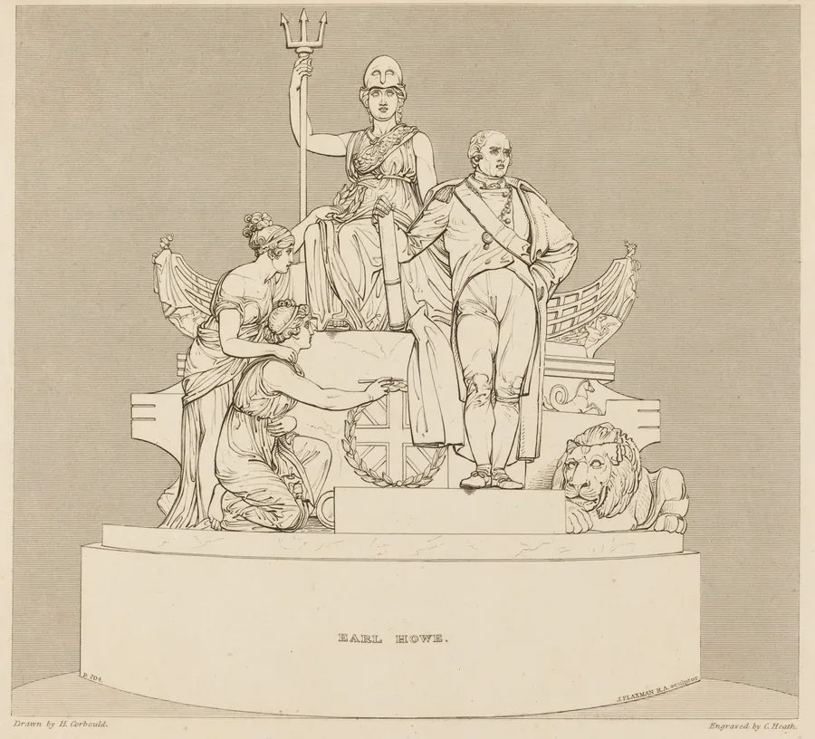 Monument to Earl Howe by Charles Heath