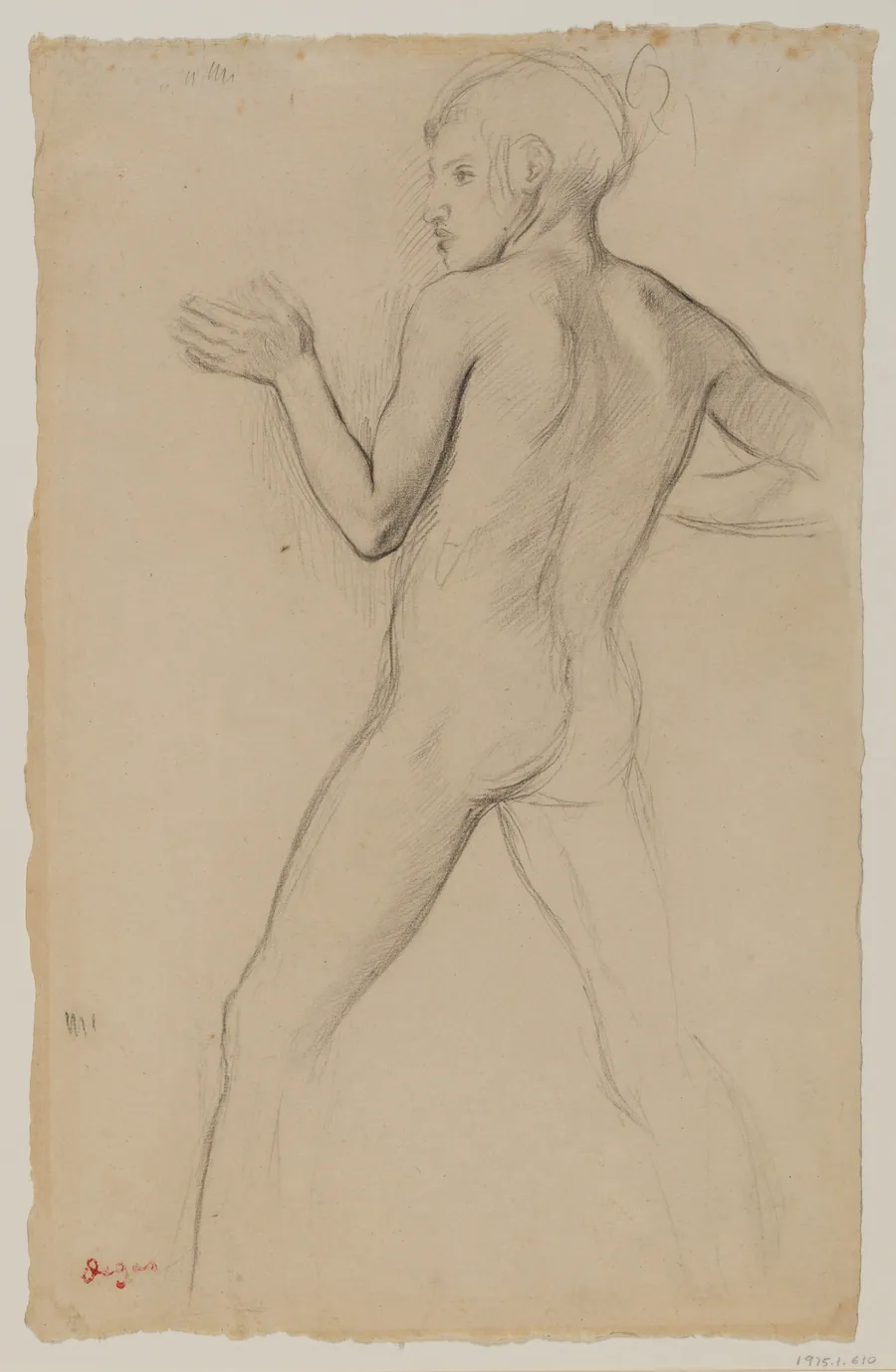 Youth in an Attitude of Defense by Edgar Degas