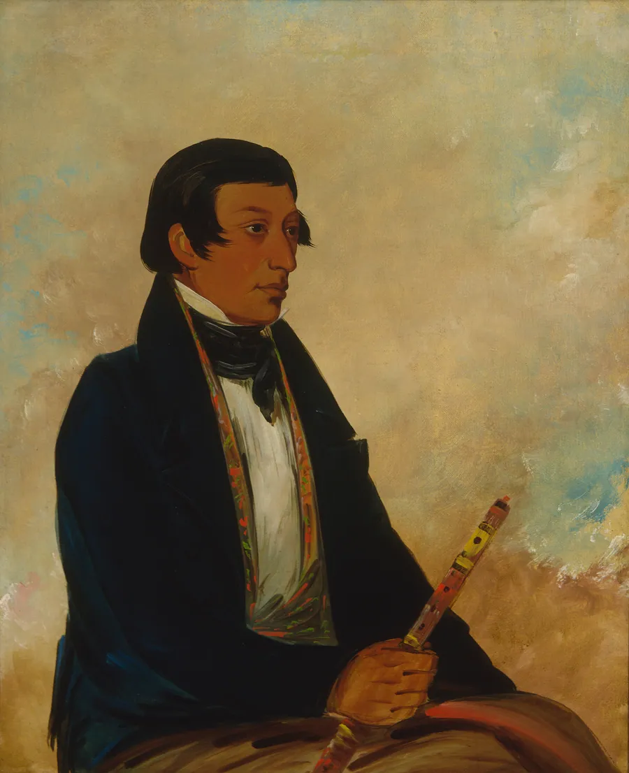 Kee-món-saw, Little Chief, a Chief by George Catlin, born Wilkes-Barre, PA 1796-died Jersey City, NJ 1872
