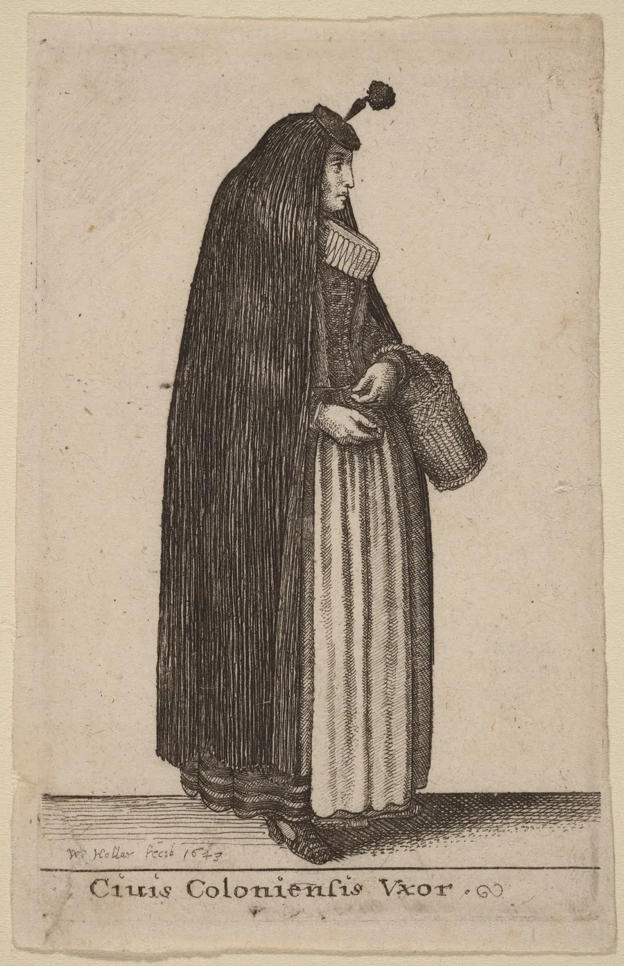 Ciuis Coloniesis Vxor by Wenceslaus Hollar
