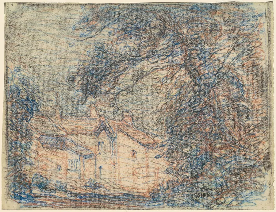 Village Street by Walter Griffin