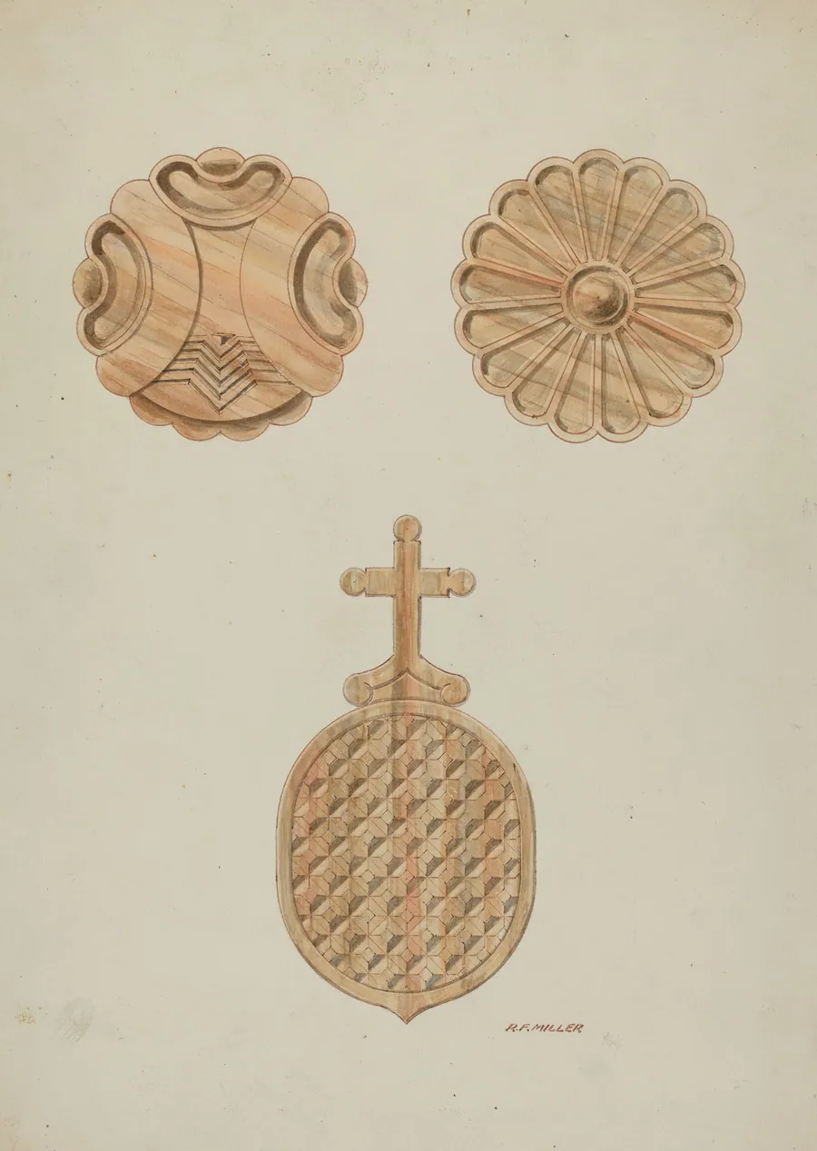 Three Details of Confessional by Randolph F. Miller