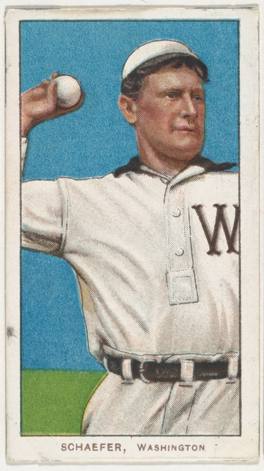 Schaefer, Washington, American League, from the White Border series (T206) for the American Tobacco Company by American Tobacco Company