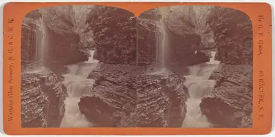 Watkins Glen Scenery, Rainbow Falls and Triple Cascades