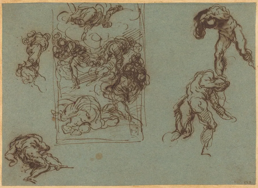 Figure Studies by Jacopo Palma il Giovane