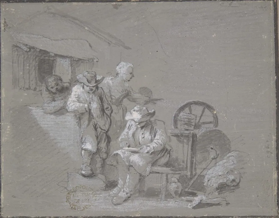 Flemish Peasants by Frans Boudewyns