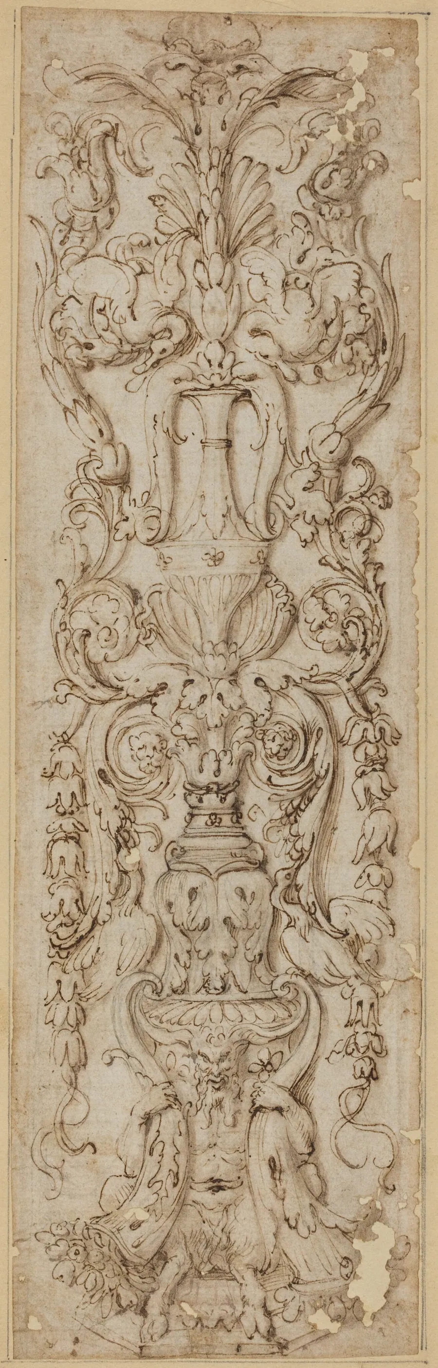 Grotesque with a Satyr by Italian 16th Century