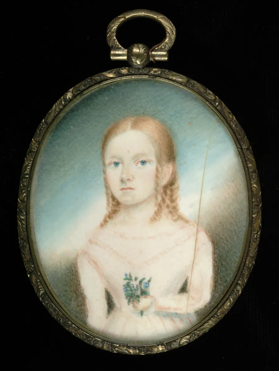 Girl in a Pink Dress by Unidentified