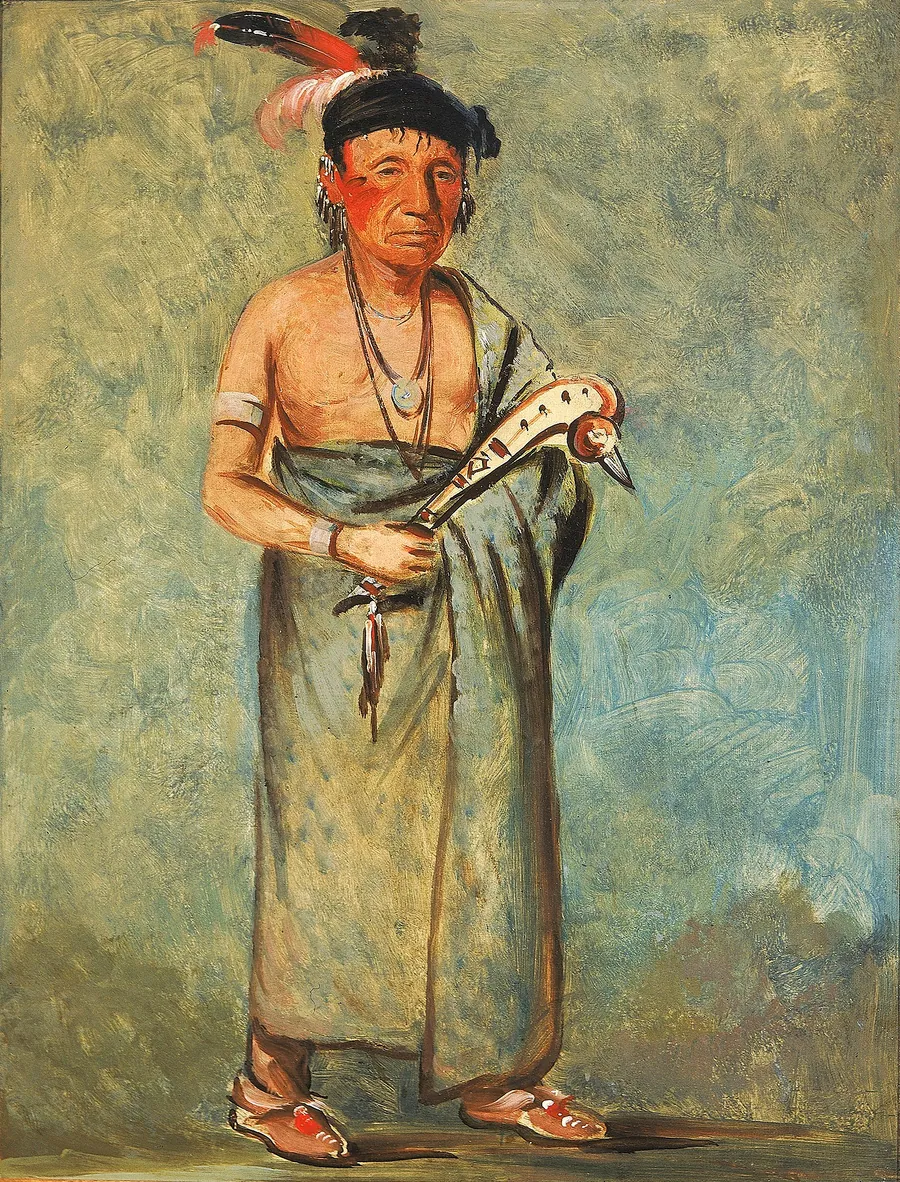 Span-e-o-née-kaw, The Spaniard by George Catlin, born Wilkes-Barre, PA 1796-died Jersey City, NJ 1872