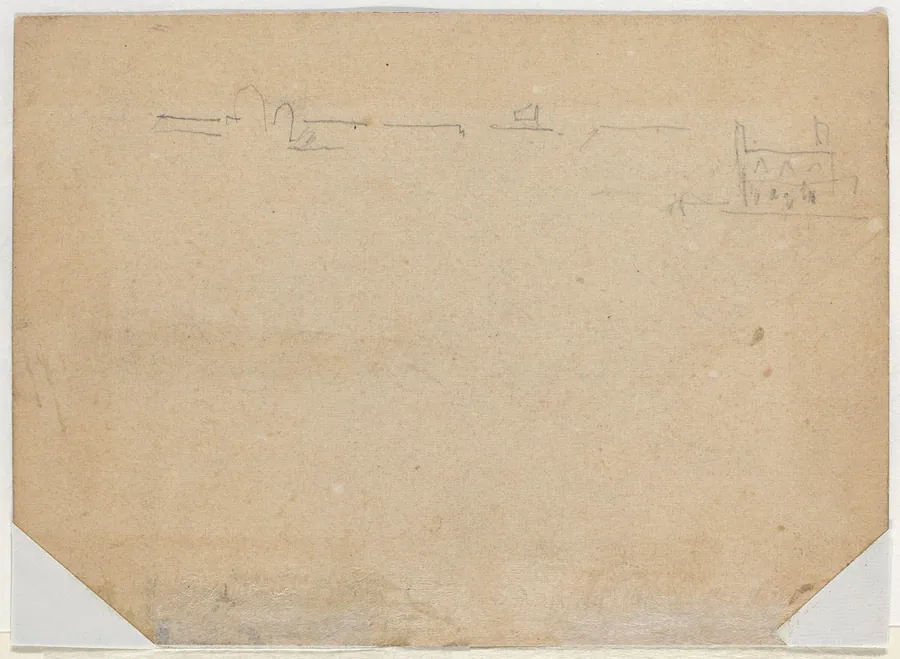 Roof Line [verso] by Winslow Homer