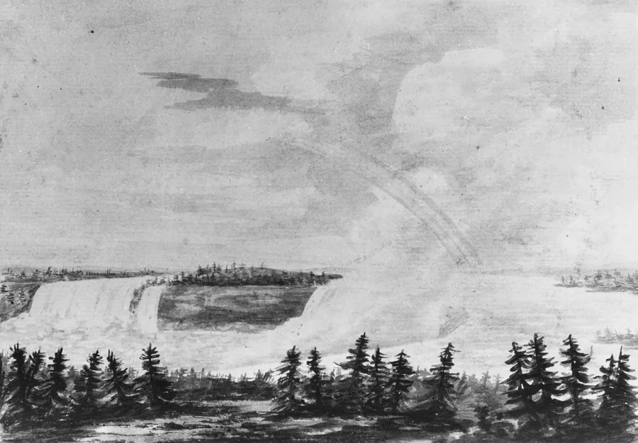 The Falls of Niagara (Copy after an Engraving in The Port Folio Magazine, March 1810) by Pavel Petrovich Svinin