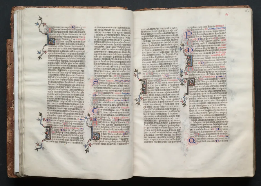 The Gotha Missal:  Fol. 25v, Text by Master of the Boqueteaux