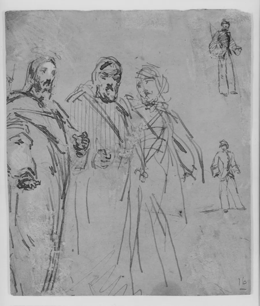 Christ and Two Figures (from Sketchbook) by James McNeill Whistler