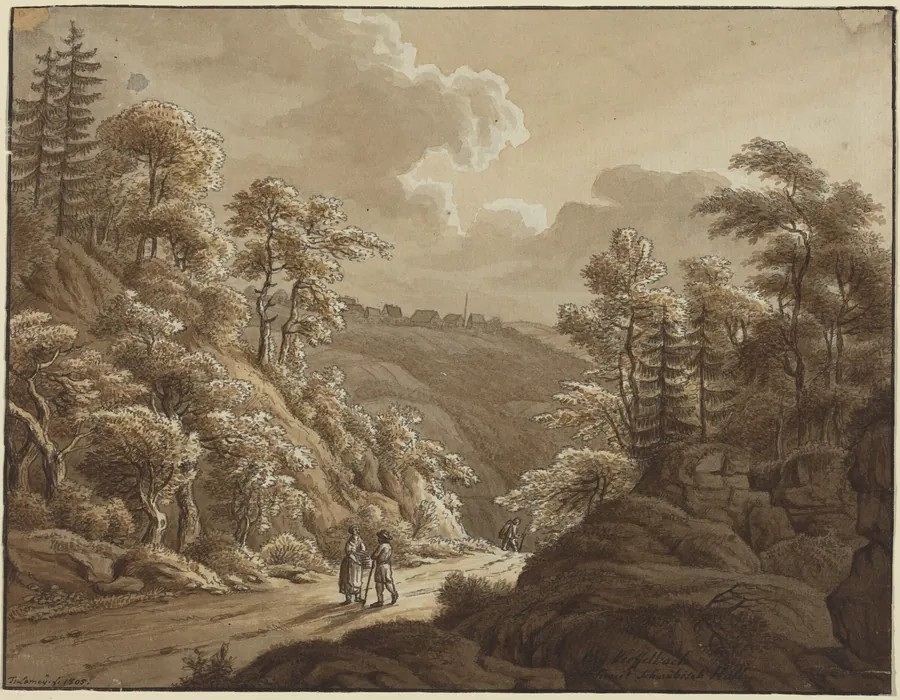 Road through the Woods near Kresselbach by T. Lamey