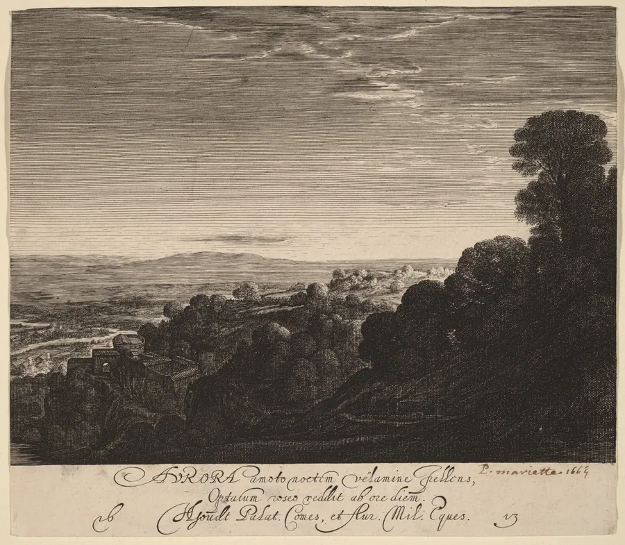 Landscape at Dawn: Aurora by Hendrik Goudt