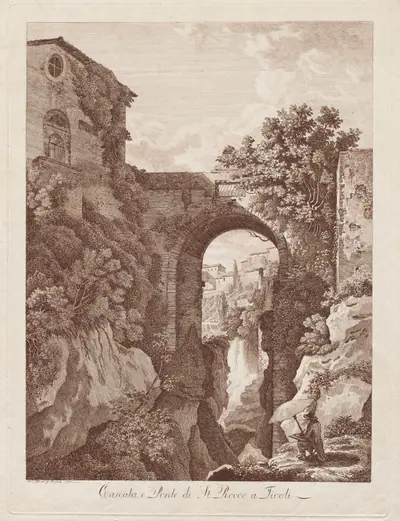 St. Rocco Waterfall and Bridge at Tivoli (Cascata e Ponte di St. Rocco a Tivoli)