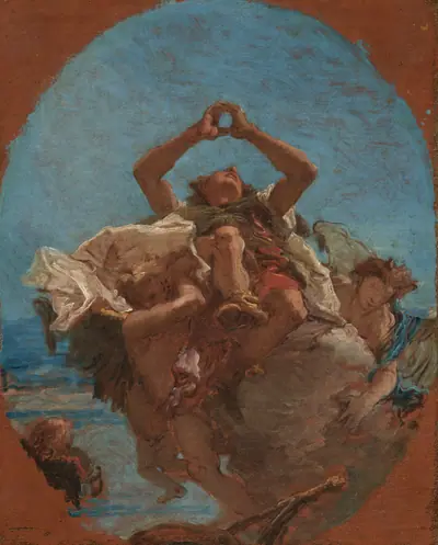 Saint Roch Carried to Heaven by Angels