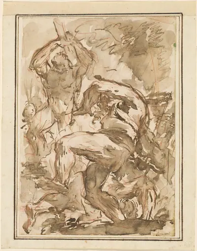 A Battle of Nude Men