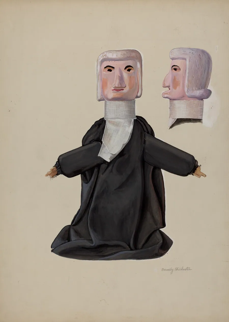Judge Hand Puppet by Beverly Chichester