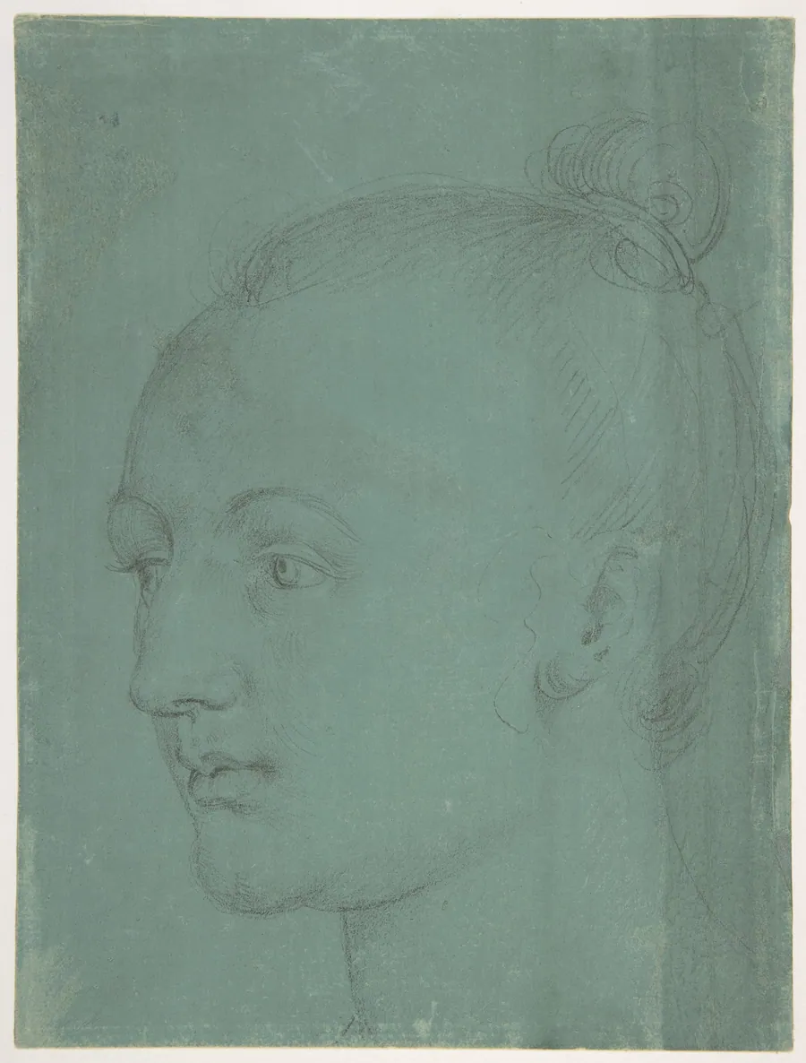 Head of a Young Woman by Albrecht Dürer