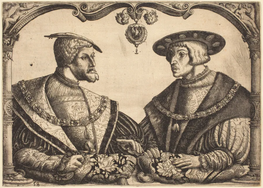 Emperors Charles V and Ferdinand I by Christoph Bockstorfer